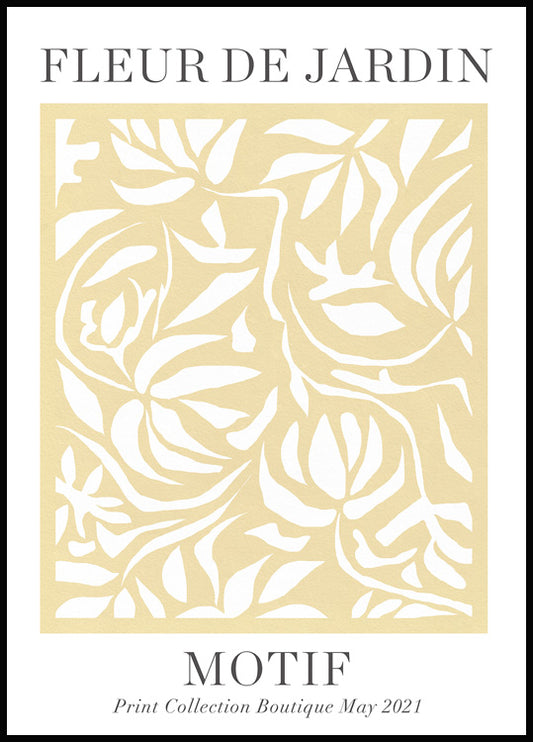 Fleur de Jardin Motif Poster