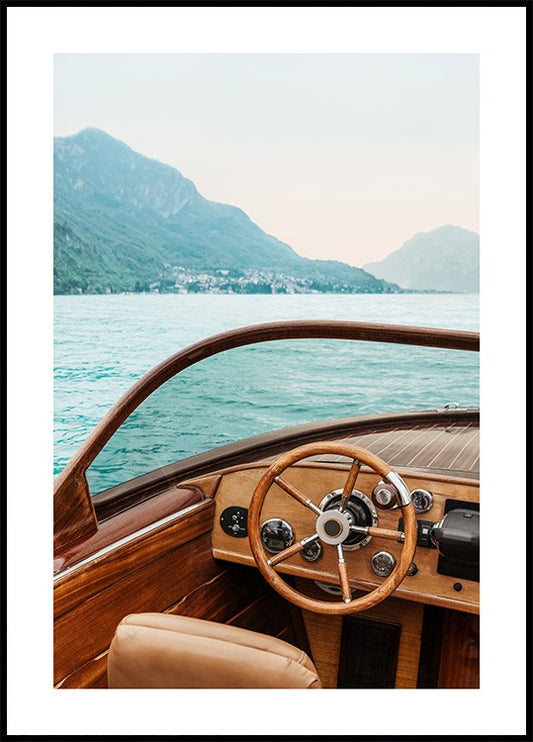 Boat on Lake Como No1 Poster