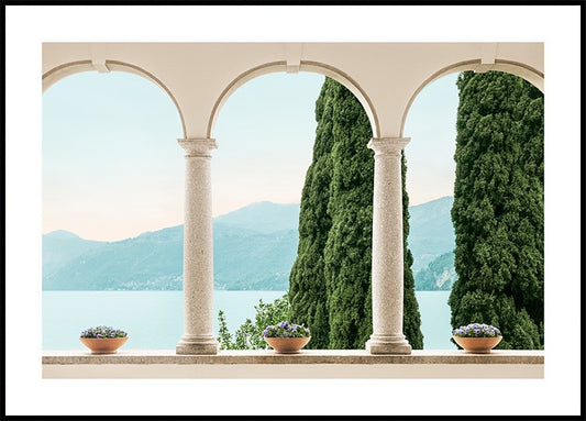 View Through Arches Poster