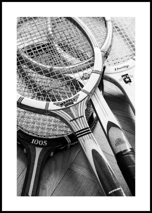 Tennis Rackets Poster