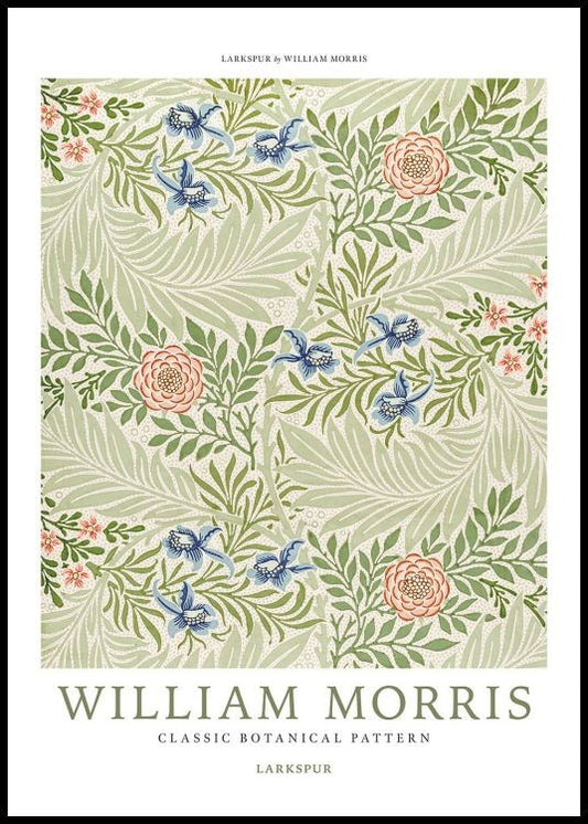 William Morris - Larkspur No4 Poster