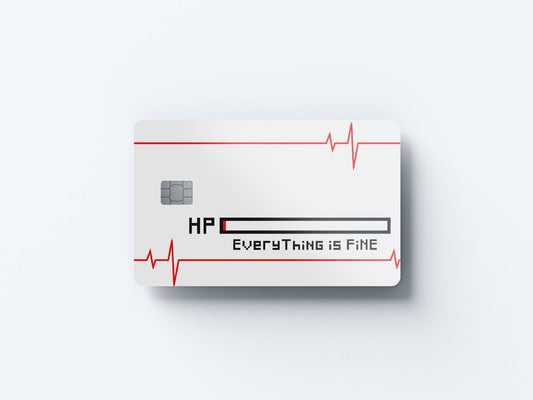 HP Design | Credit Card Sticker | Small Chip | Credit Card Skin