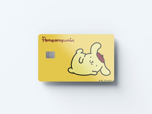 Pompompurin Design | Credit Card Sticker | Small Chip | Credit Card Skin