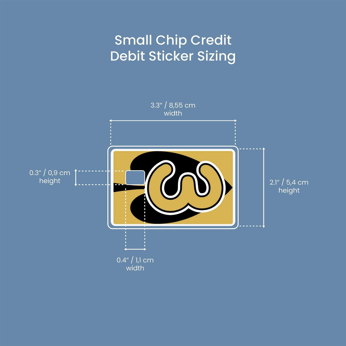 Playing Card Design 3 | Credit Card Sticker | Small Chip | Credit Card Skin