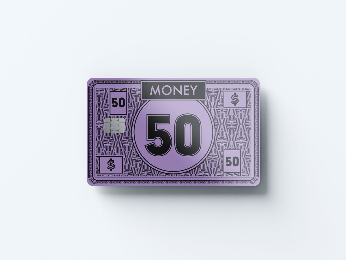 50 Note Design | Credit Card Sticker | Small Chip | Credit Card Skin