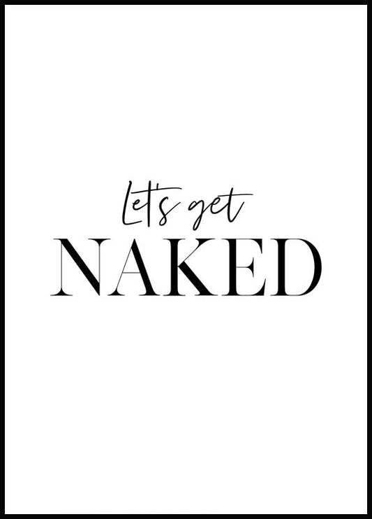 Let's Get Naked Poster