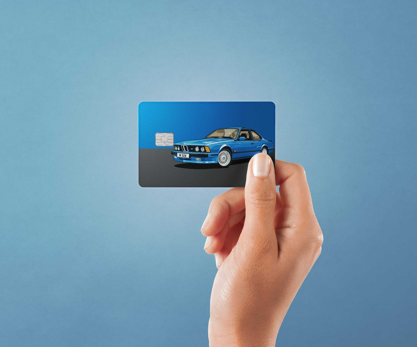 89 M6 Design | Credit Card Sticker | Small Chip | Credit Card Skin