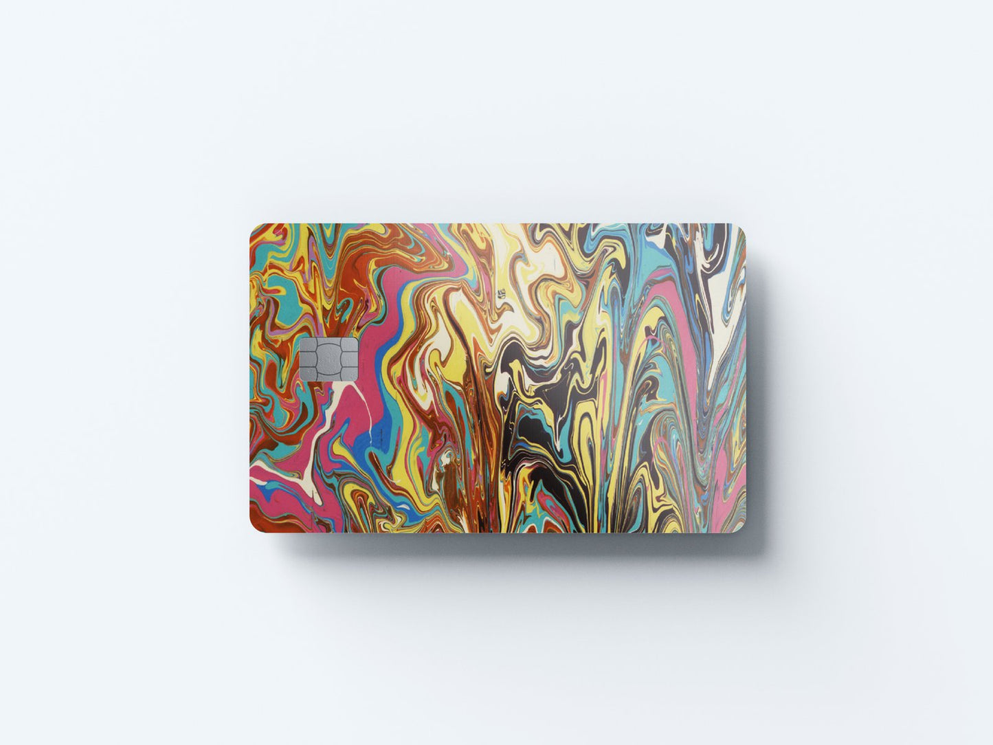 Abstract Color Design | Credit Card Sticker | Small Chip | Credit Card Skin