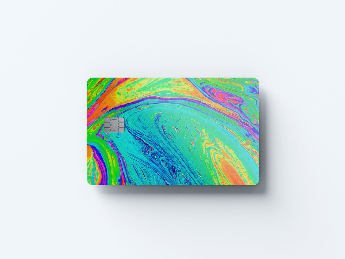 Abstract Paint Vibrant Design | Credit Card Sticker | Small Chip | Credit Card Skin