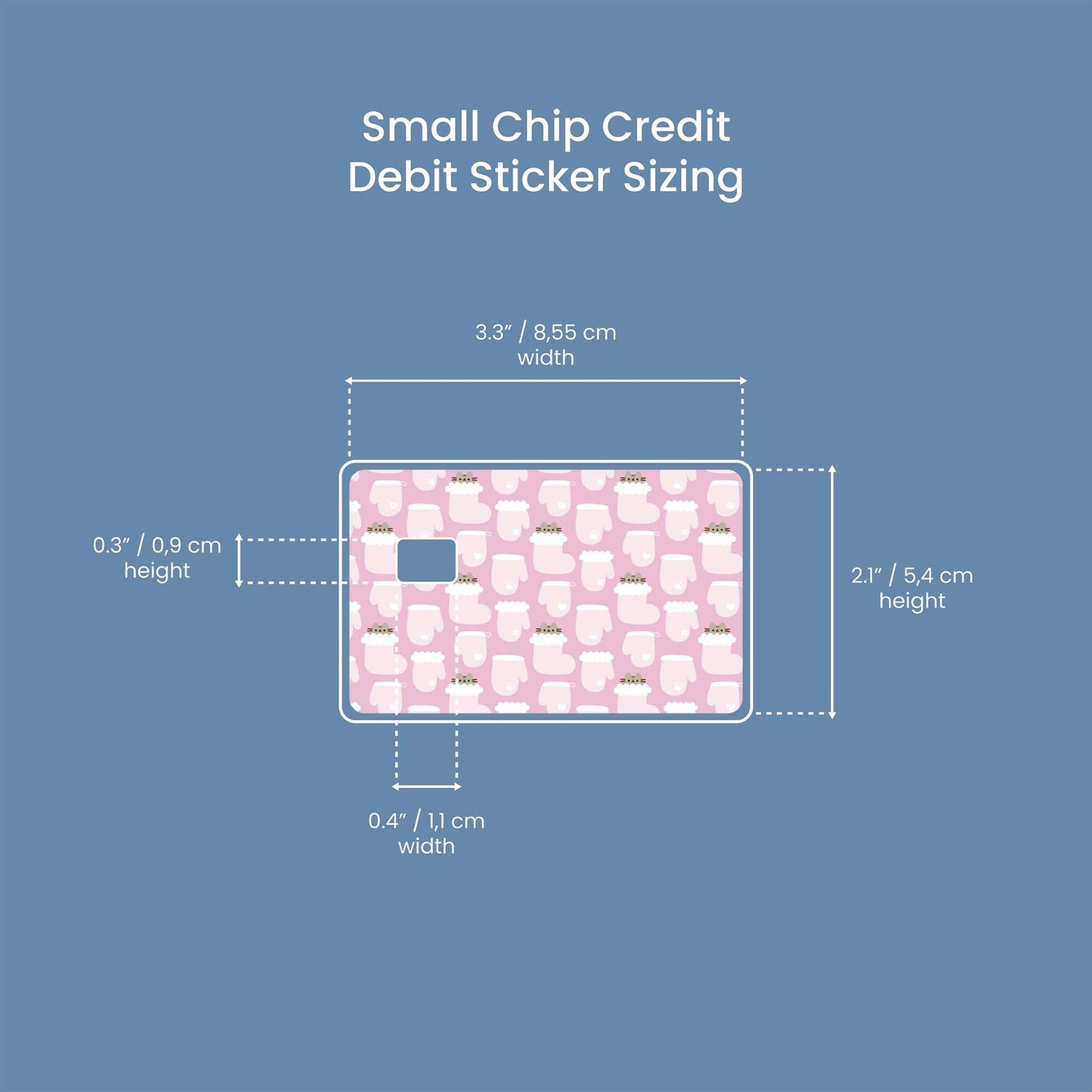 All Stocked Up Design | Credit Card Sticker | Small Chip | Credit Card Skin