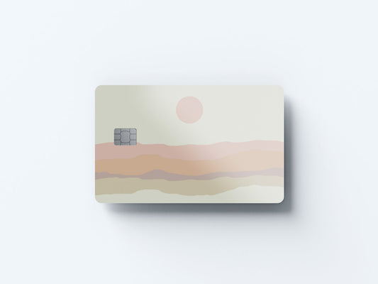 Animal Sunset Design | Credit Card Sticker | Small Chip | Credit Card Skin