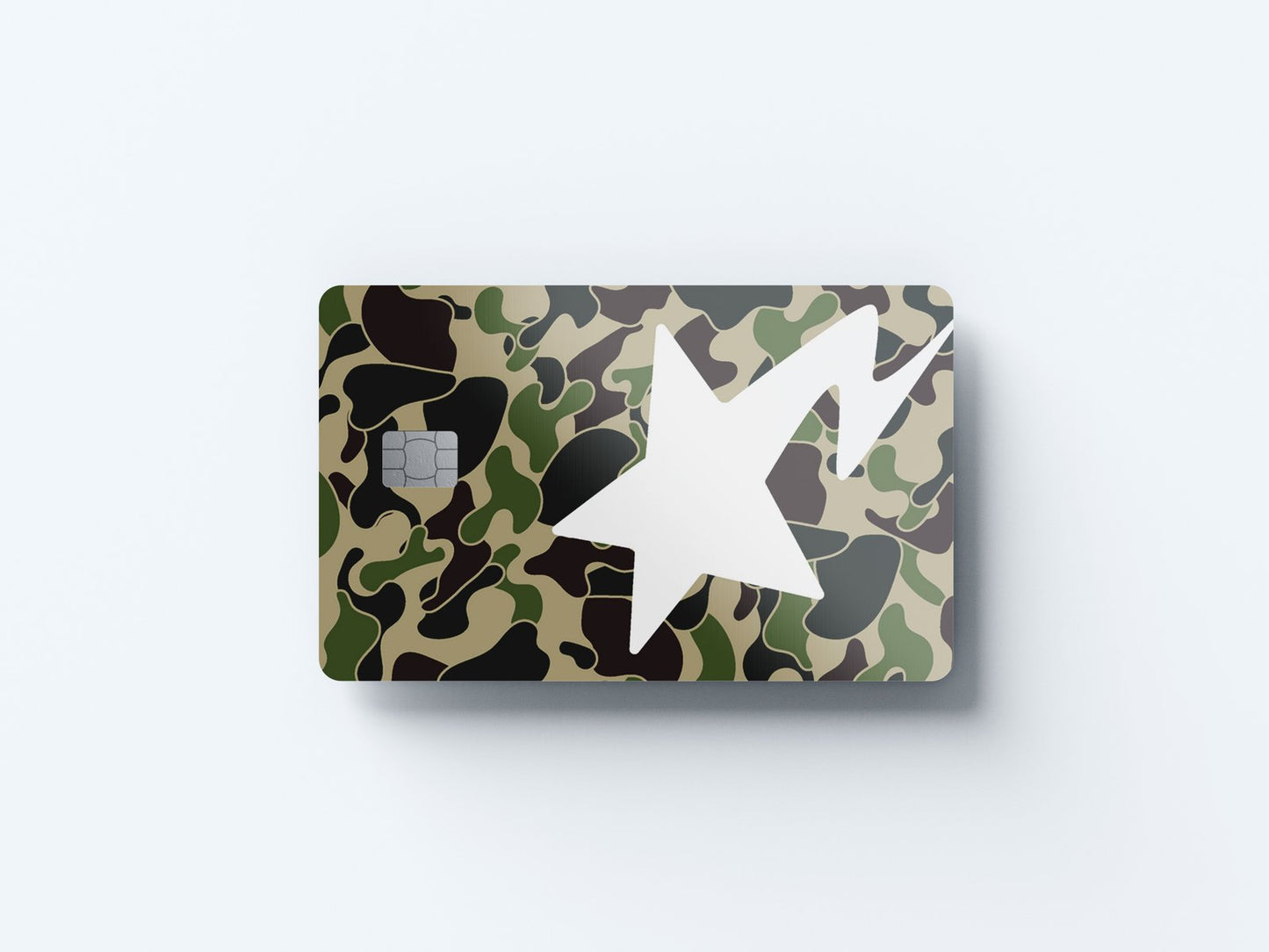 Ape Star Camo Design | Credit Card Sticker | Small Chip | Credit Card Skin