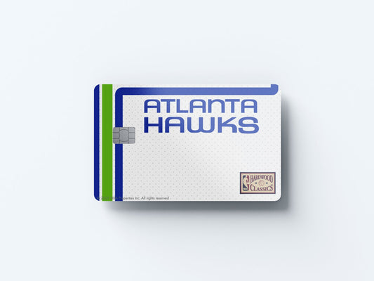 Atlanta Hawks Home Hardwood Classics Design | Credit Card Sticker | Small Chip | Credit Card Skin