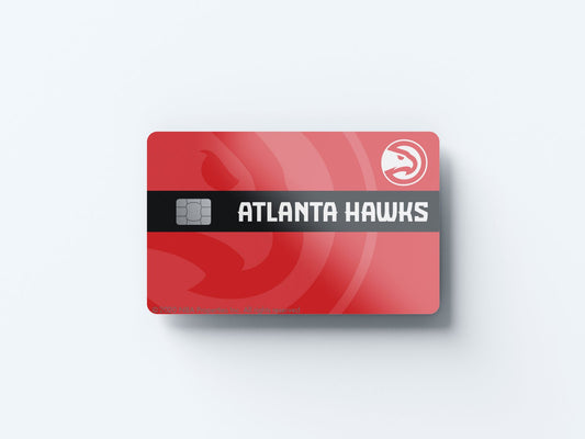 Atlanta Hawks Midcourt Design | Credit Card Sticker | Small Chip | Credit Card Skin