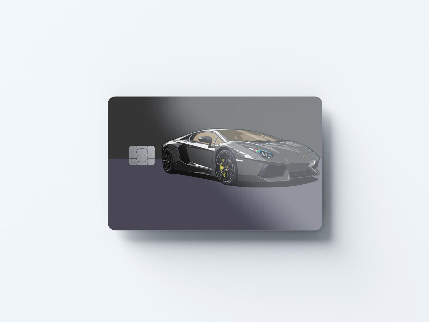 Aventador Design | Credit Card Sticker | Small Chip | Credit Card Skin