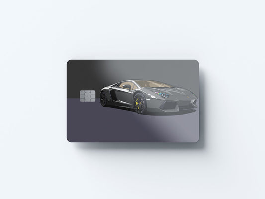 Aventador Design | Credit Card Sticker | Small Chip | Credit Card Skin