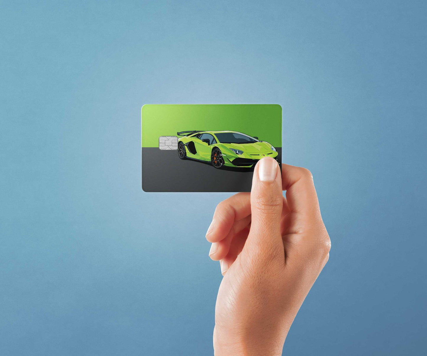 Aventador SVJ Design | Credit Card Sticker | Small Chip | Credit Card Skin