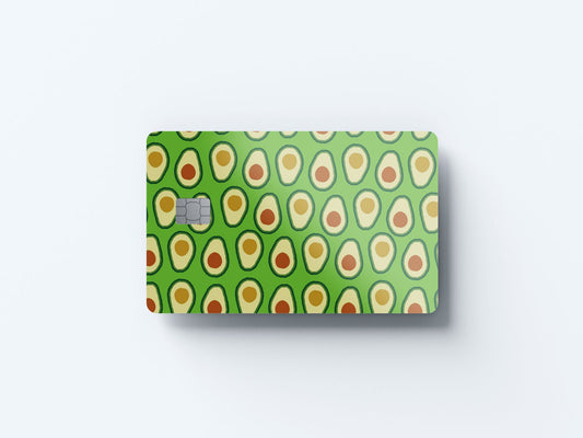 Avocados Design | Credit Card Sticker | Small Chip | Credit Card Skin