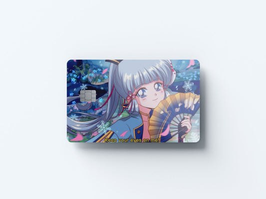 Ayaka Keep Your Eyes on Me Design | Credit Card Sticker | Small Chip | Credit Card Skin