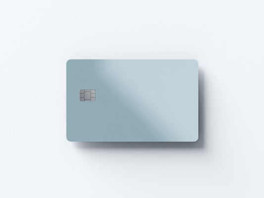 Baby Blue Design | Credit Card Sticker | Small Chip | Credit Card Skin