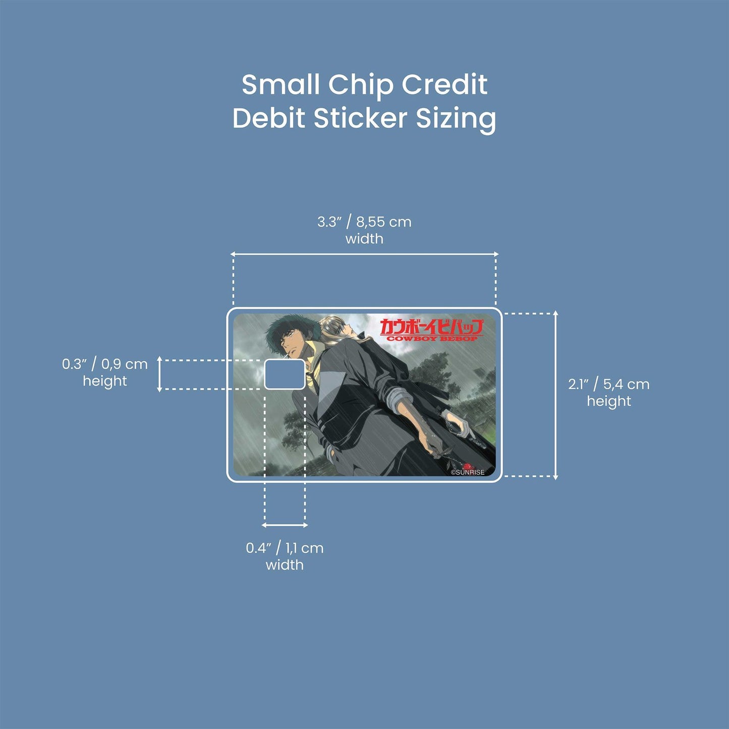 Back to Back Design | Credit Card Sticker | Small Chip | Credit Card Skin