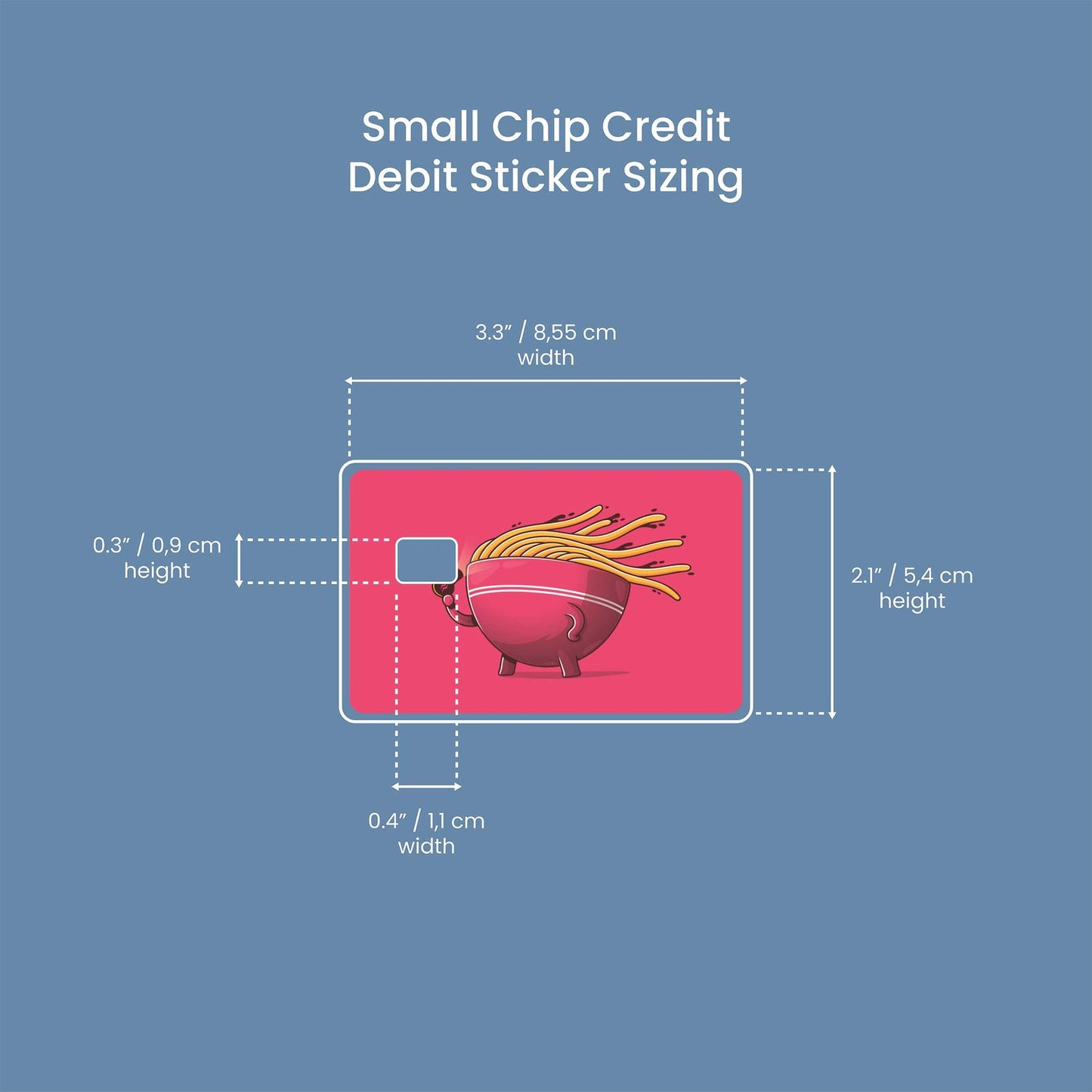 Bad Hair Day Design | Credit Card Sticker | Small Chip | Credit Card Skin