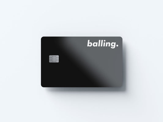 Balling Design | Credit Card Sticker | Small Chip | Credit Card Skin