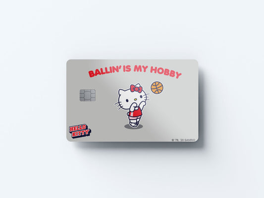 Ballin is My Hobby Design | Credit Card Sticker | Small Chip | Credit Card Skin