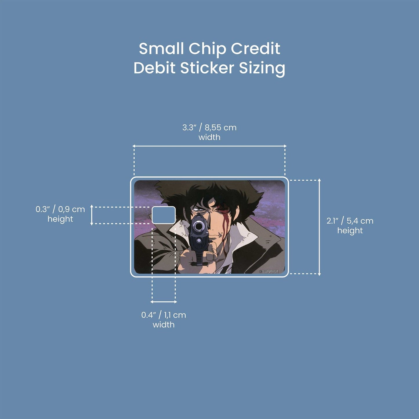 Bang Design | Credit Card Sticker | Small Chip | Credit Card Skin