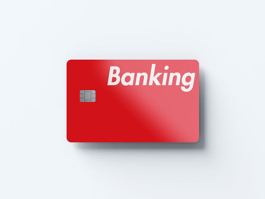 Banking Design | Credit Card Sticker | Small Chip | Credit Card Skin