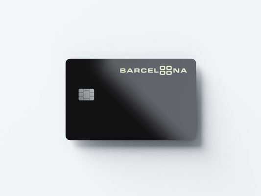 Barcelona Design | Credit Card Sticker | Small Chip | Credit Card Skin