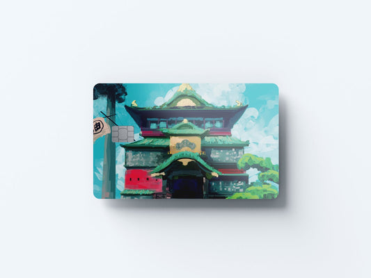 Bathhouse Design | Credit Card Sticker | Small Chip | Credit Card Skin