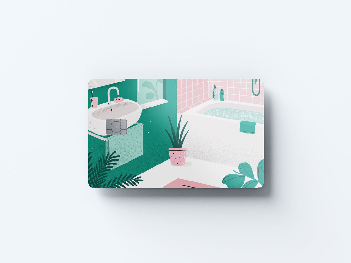 Bathroom Design | Credit Card Sticker | Small Chip | Credit Card Skin