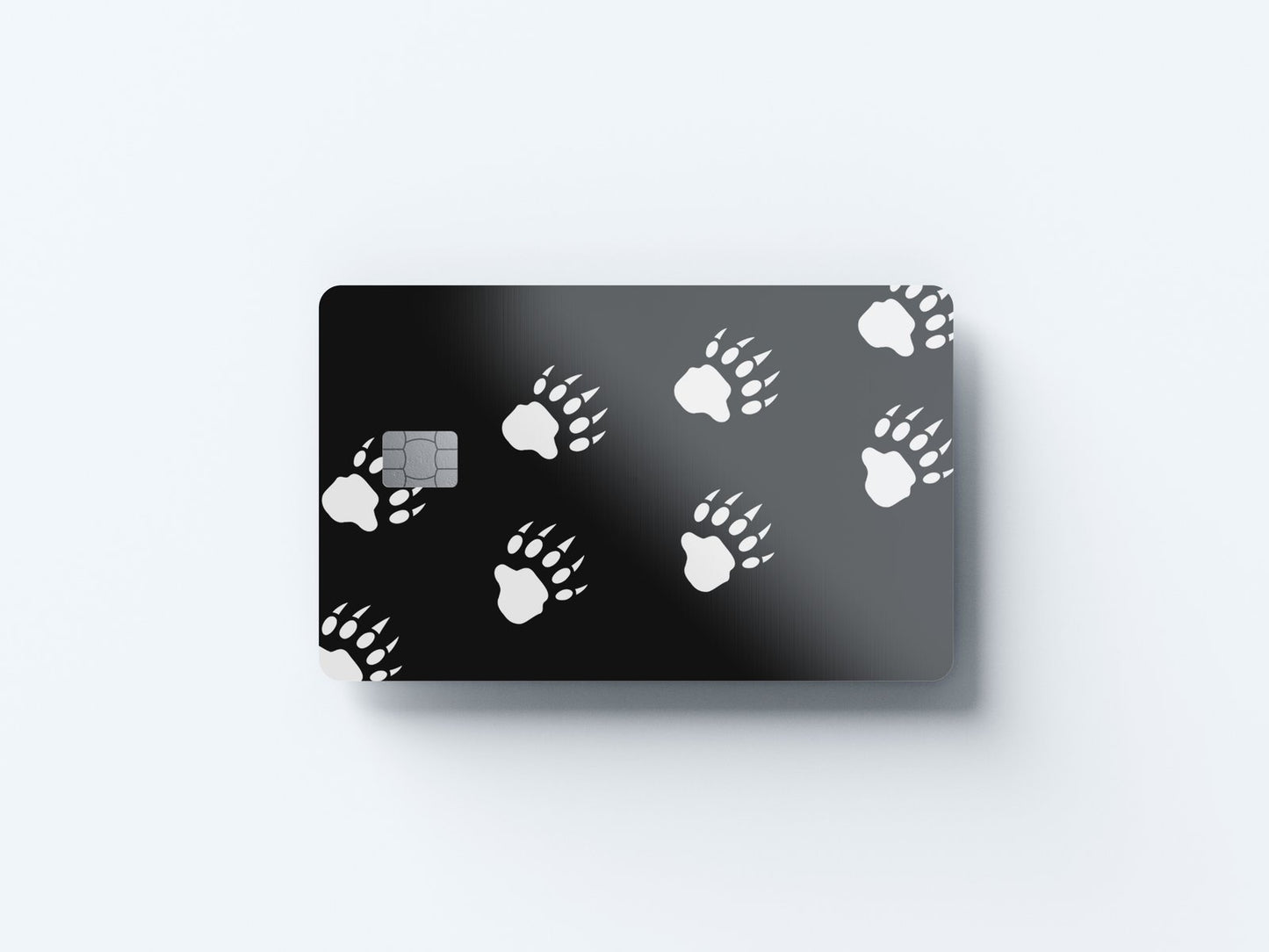 Bear Paws Design | Credit Card Sticker | Small Chip | Credit Card Skin