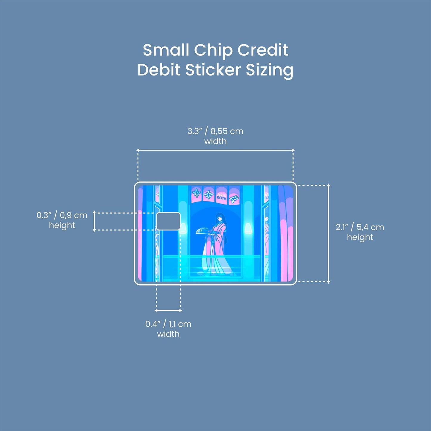 Beautiful Nightmare Design | Credit Card Sticker | Small Chip | Credit Card Skin