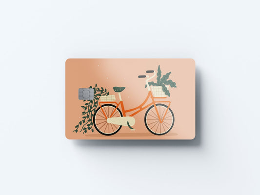 Bicycle Design | Credit Card Sticker | Small Chip | Credit Card Skin