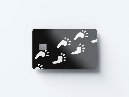 Big Foot Design | Credit Card Sticker | Small Chip | Credit Card Skin