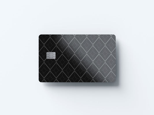 Black Stones Design | Credit Card Sticker | Small Chip | Credit Card Skin