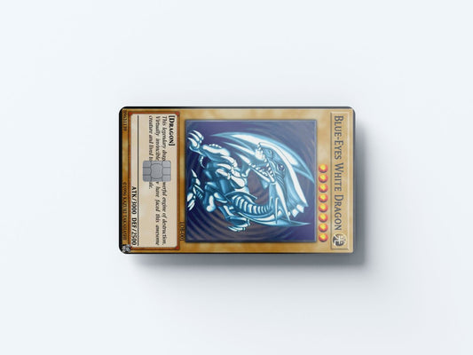 Blue Dragon Card Design | Credit Card Sticker | Small Chip | Credit Card Skin