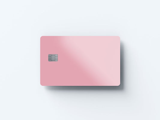 Blush Pink Design | Credit Card Sticker | Small Chip | Credit Card Skin