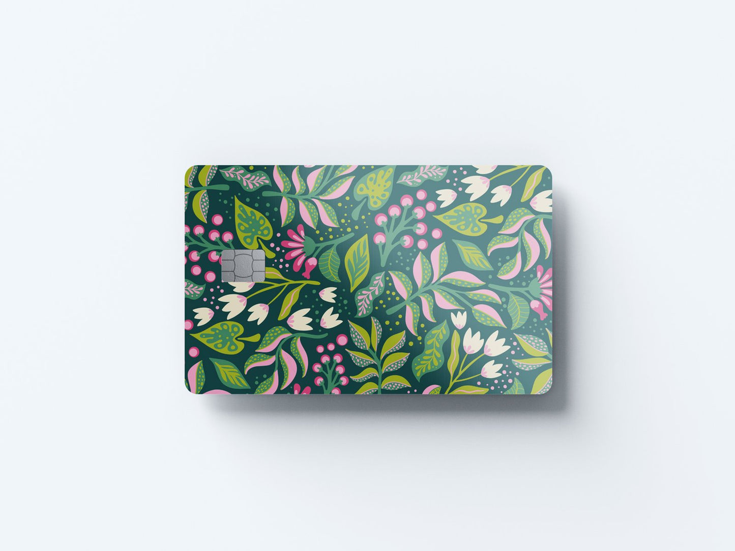 Bold Blooms Design | Credit Card Sticker | Small Chip | Credit Card Skin