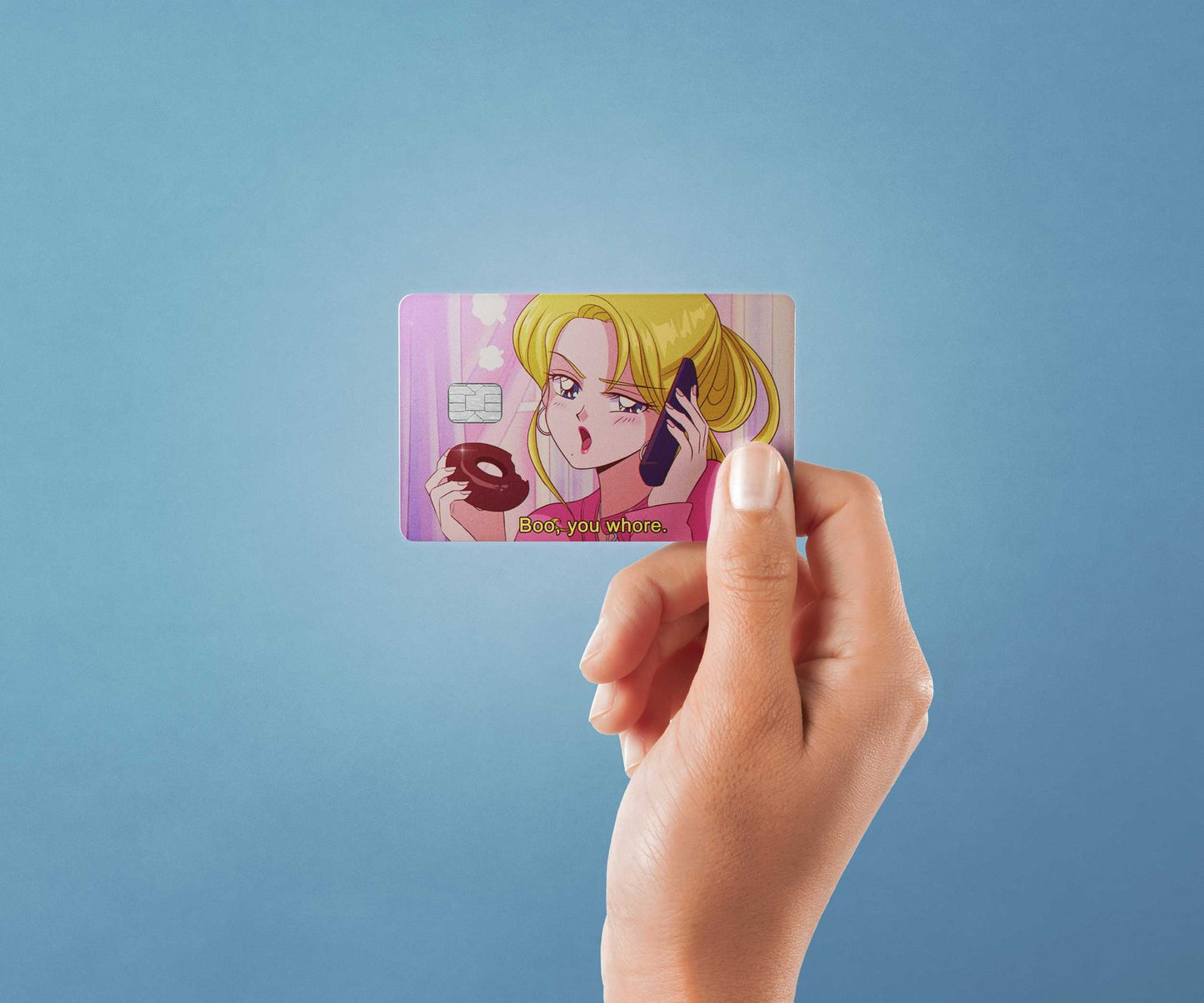 Boo You Whre Design | Credit Card Sticker | Small Chip | Credit Card Skin