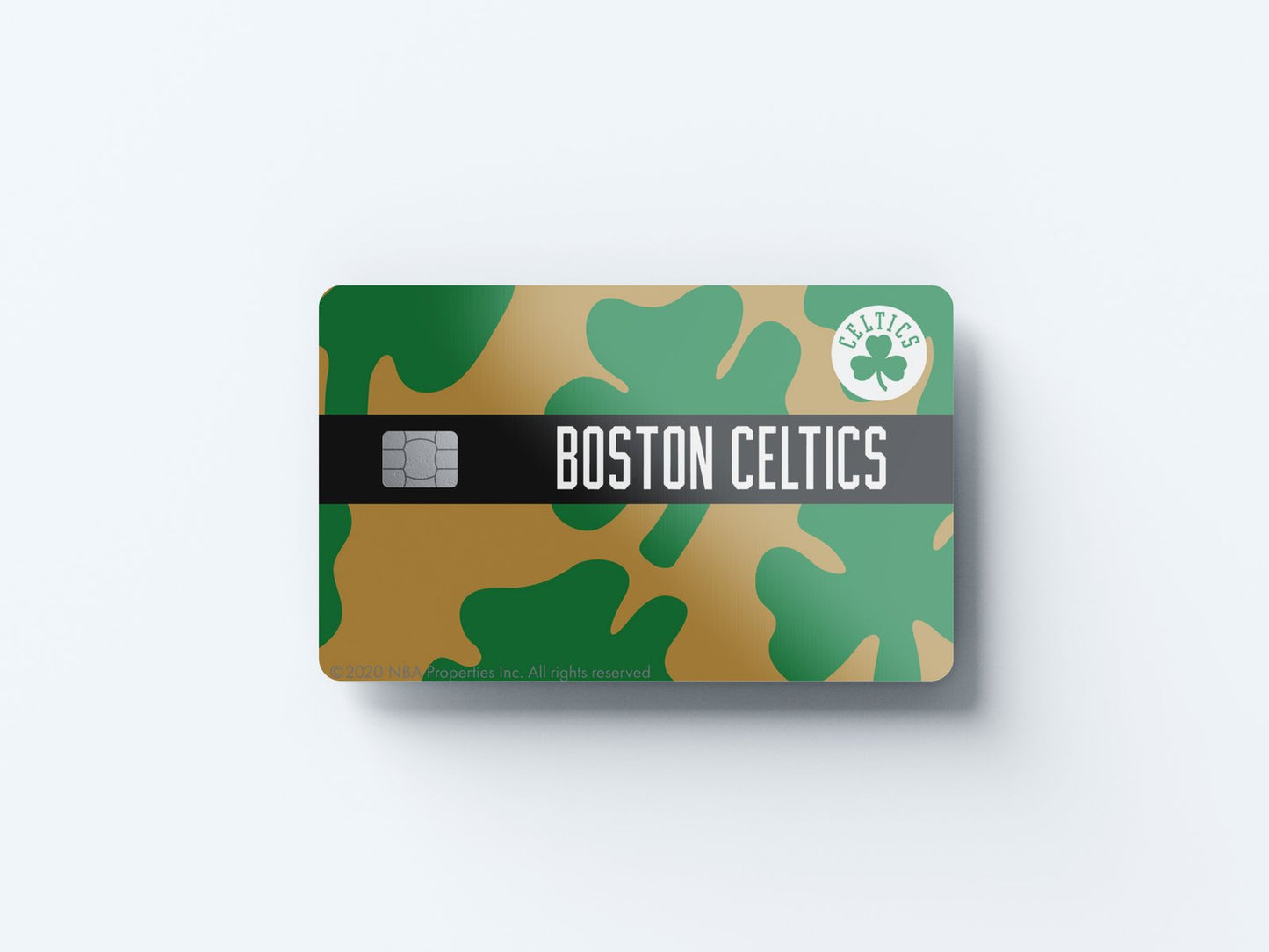 Boston Celtics Midcourt Design | Credit Card Sticker | Small Chip | Credit Card Skin