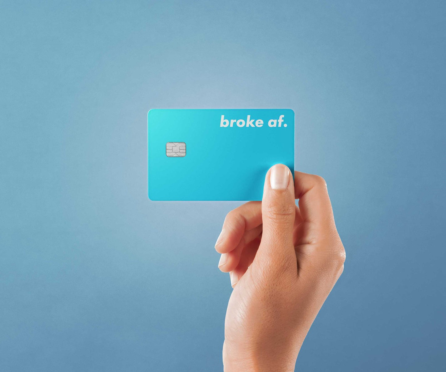 Broke AF Design | Credit Card Sticker | Small Chip | Credit Card Skin