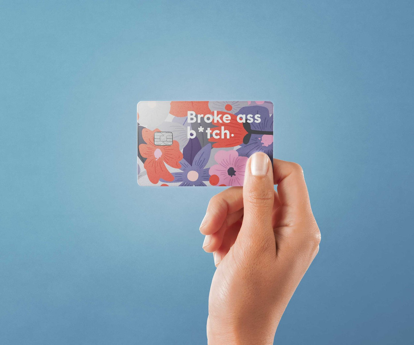 Broke Ass Design | Credit Card Sticker | Small Chip | Credit Card Skin