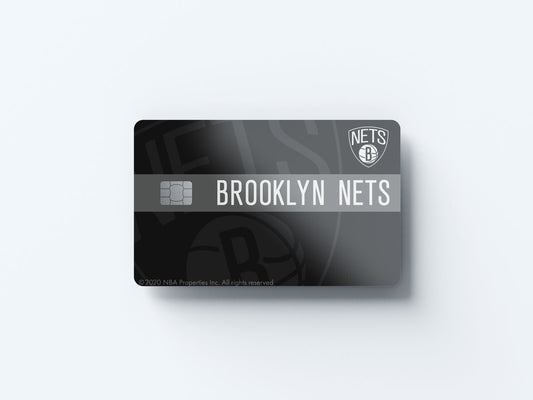 Brooklyn Nets Midcourt Design | Credit Card Sticker | Small Chip | Credit Card Skin