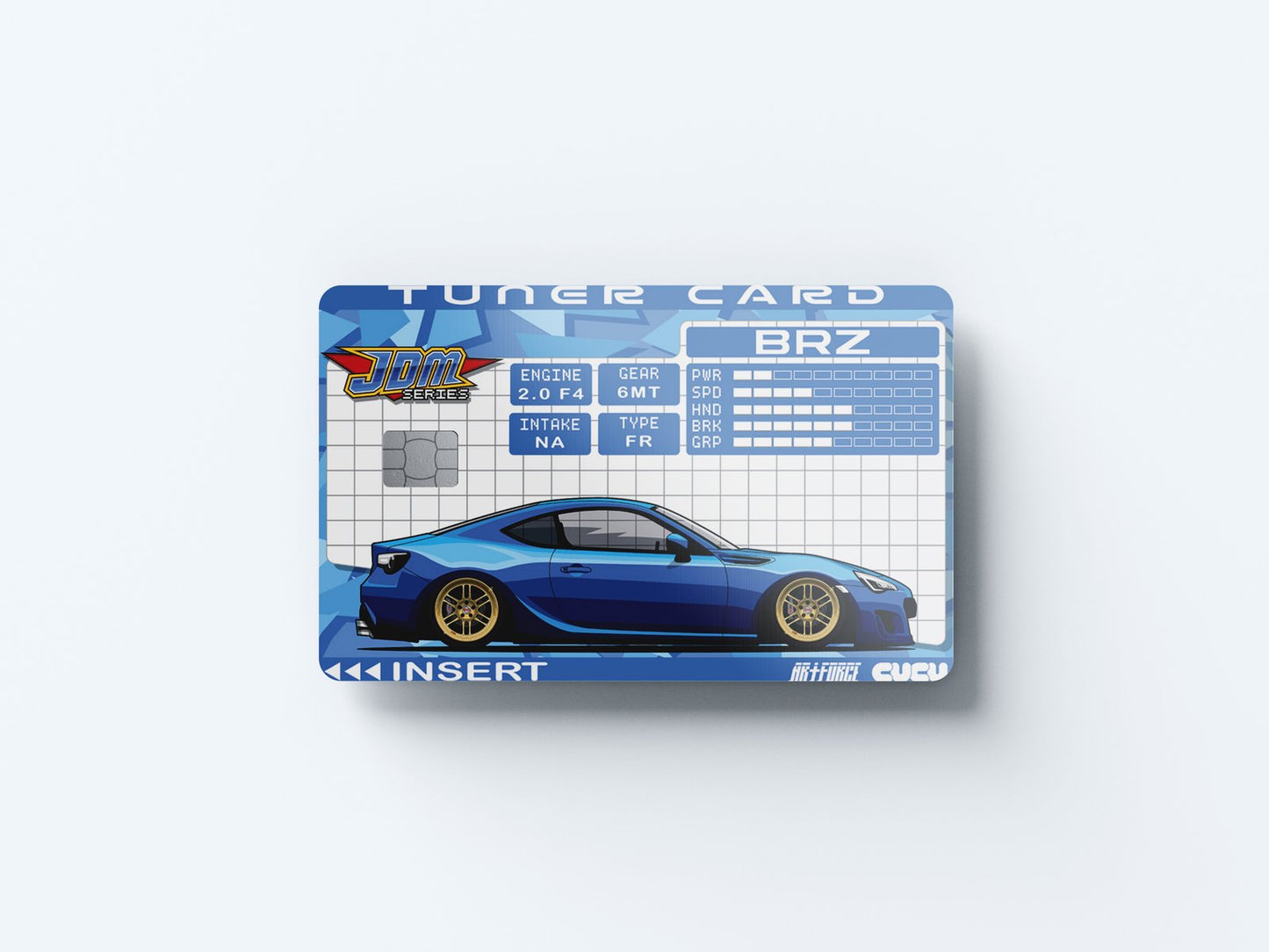 BRZ Tuner Card Design | Credit Card Sticker | Small Chip | Credit Card Skin