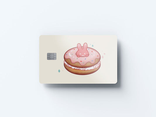 Bunberry Doughnut Design | Credit Card Sticker | Small Chip | Credit Card Skin