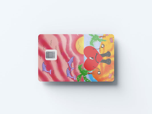 Bunny 2 Design | Credit Card Sticker | Small Chip | Credit Card Skin