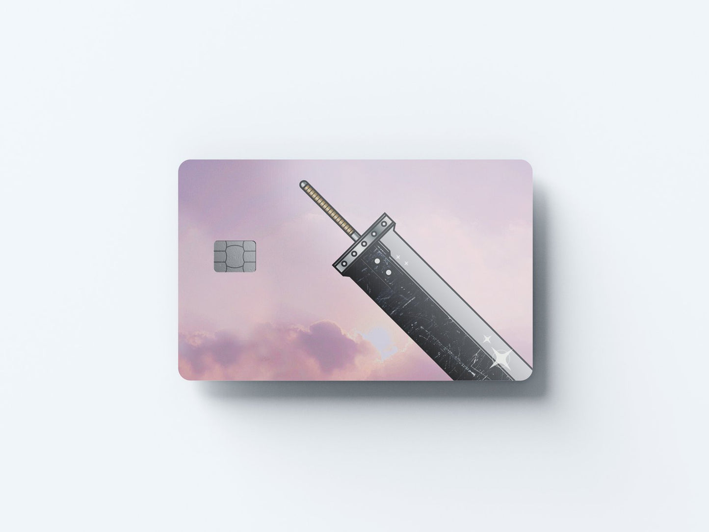 Buster Sword Design | Credit Card Sticker | Small Chip | Credit Card Skin